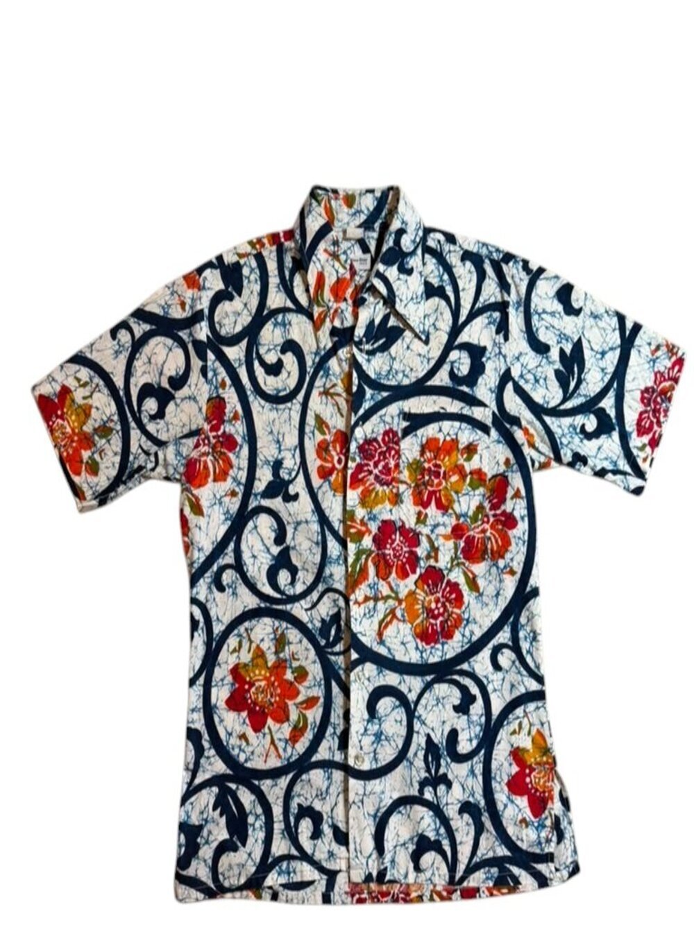 Christian Dior Vintage Floral Scroll Print Knit Top Size Unknown See Measurement